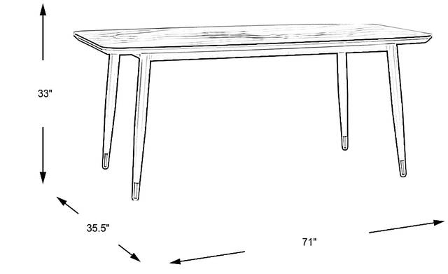 Dimension Image. Please refer to the Dimension Tab on this page for dimension details.