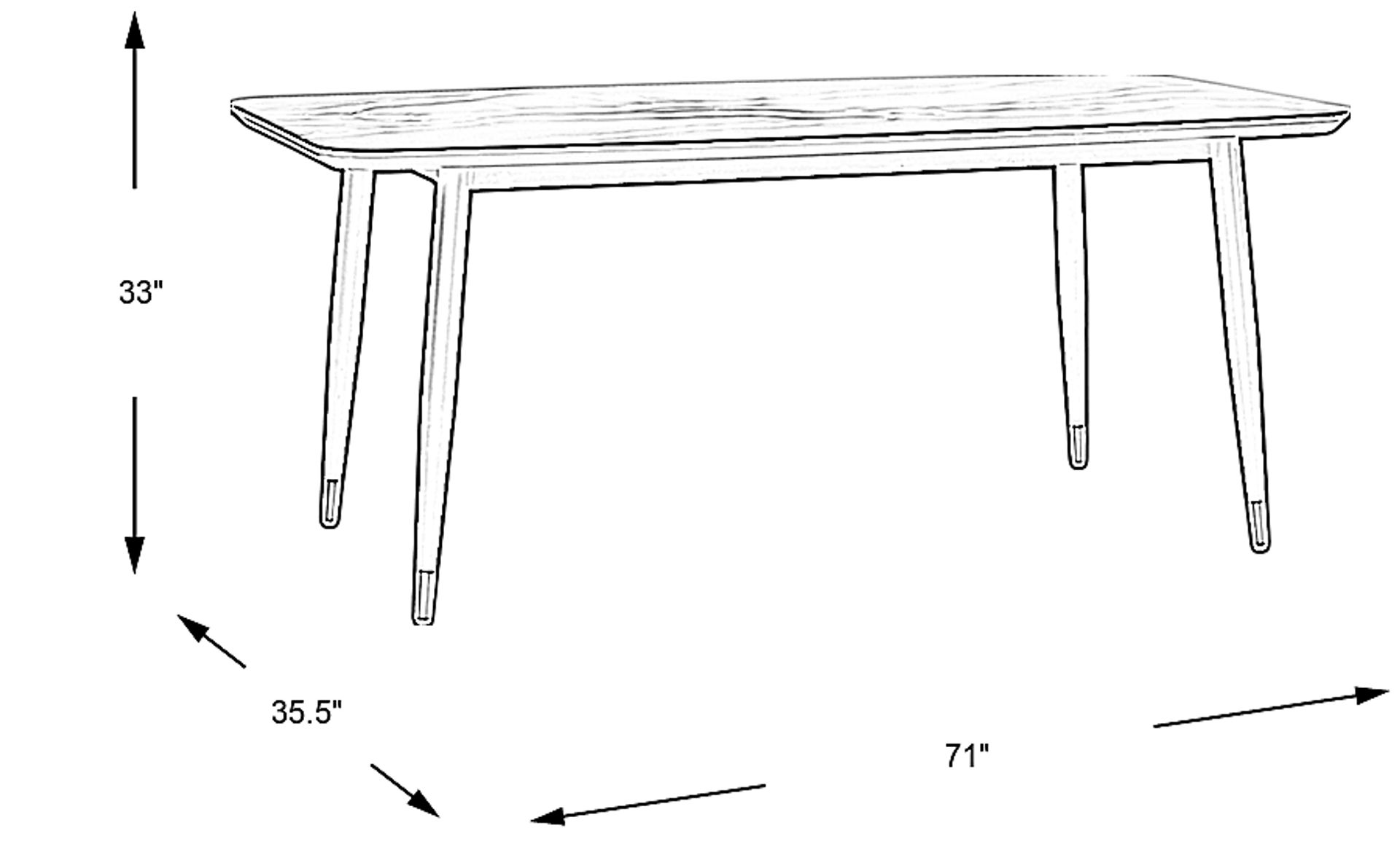 Dimension Image. Please refer to the Dimension Tab on this page for dimension details.