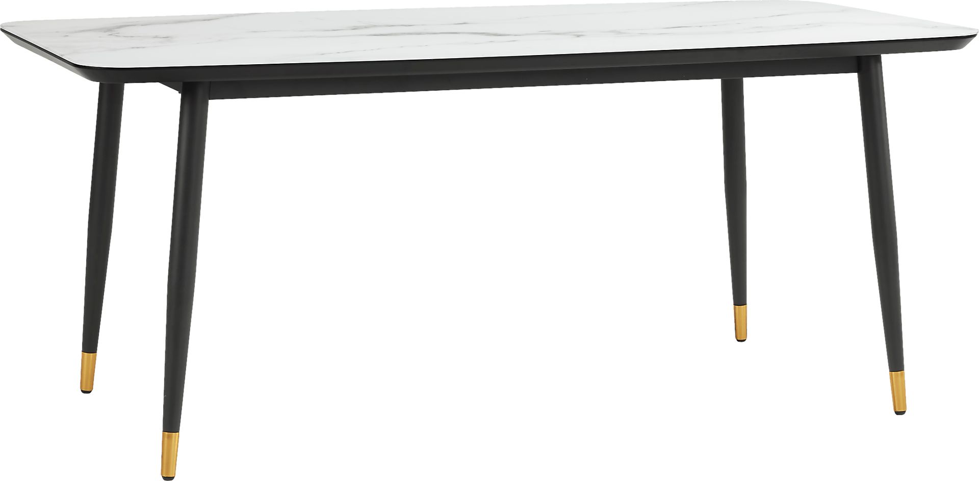 Portland Square White Rectangle Dining Table - Image 1