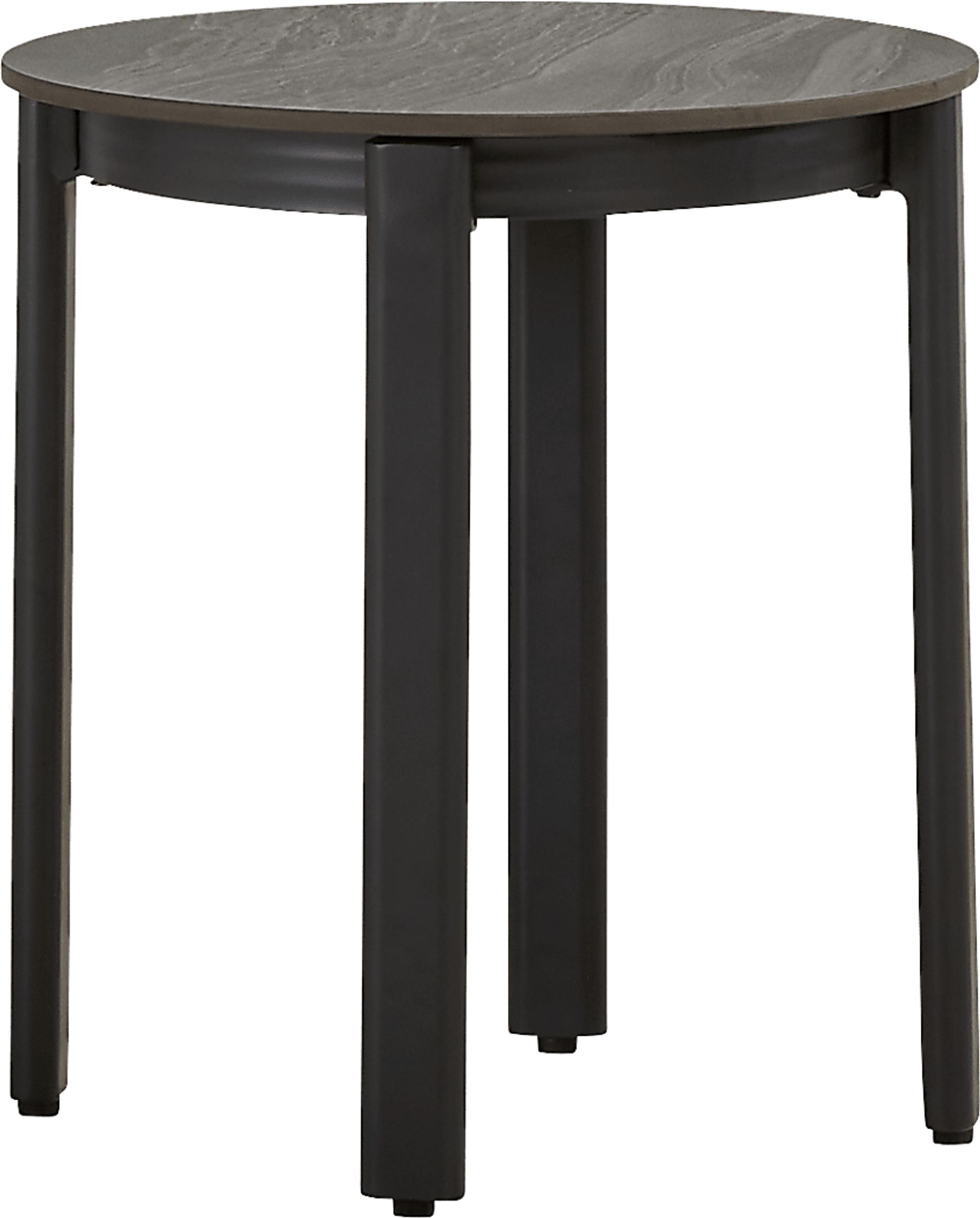 Porto Black Outdoor End Table