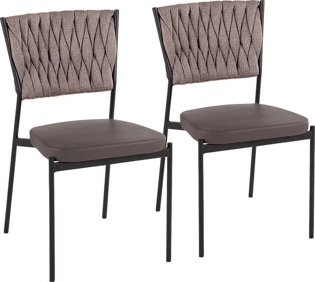 Portola Gem Brown Side Chair, Set of 2 - Thumbnail - Image 1