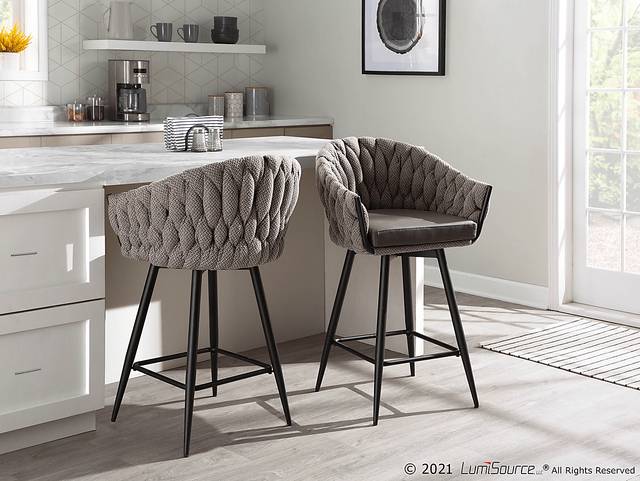 Portola Gem Gray Counter Height Stool, Set of 2 - Thumbnail - Image 10