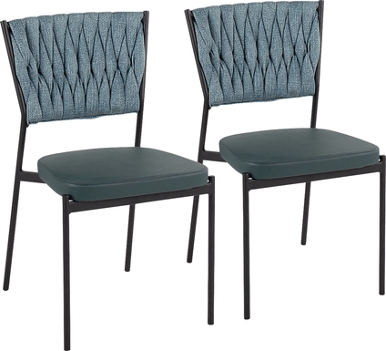Portola Gem Green Side Chair, Set of 2