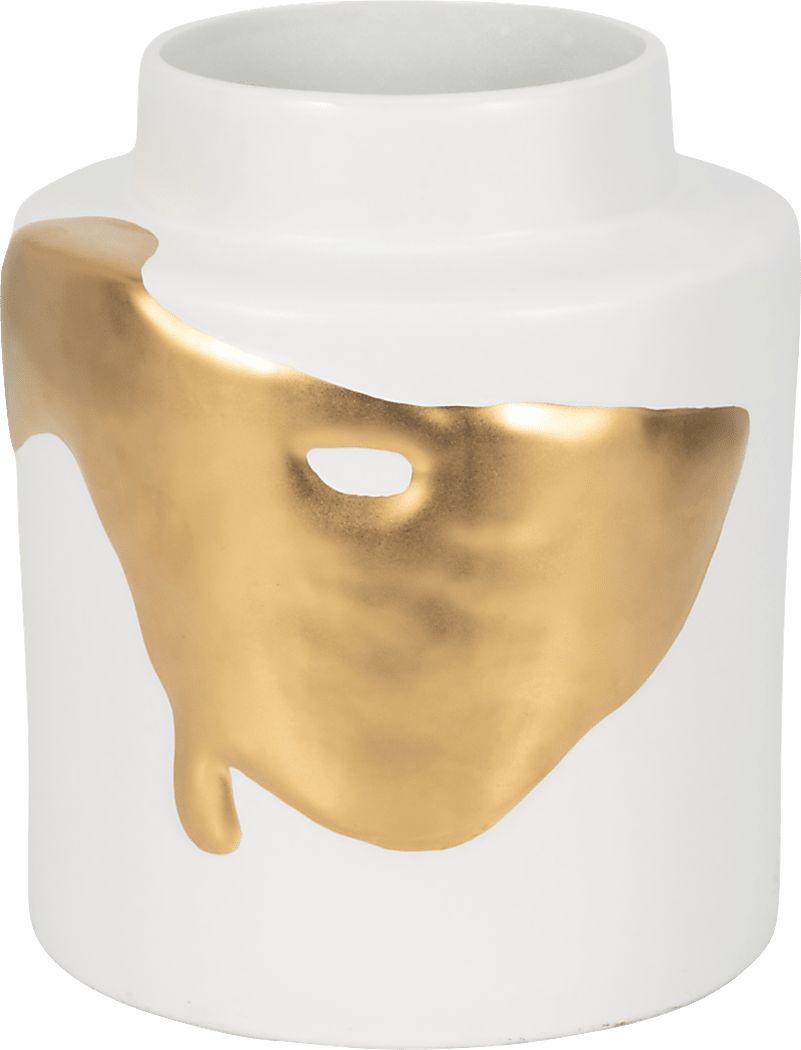 Portolaa White 10 in. Vase