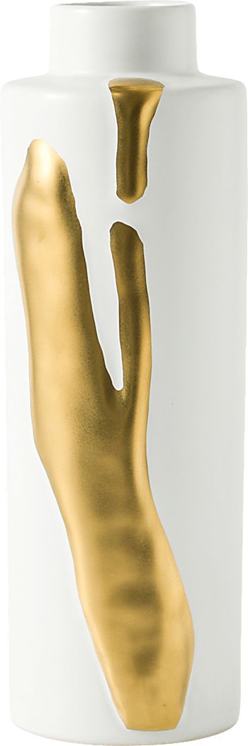 Portolaa White 16 in. Vase