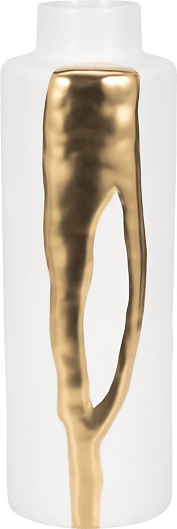 Portolaa White 21 in. Vase
