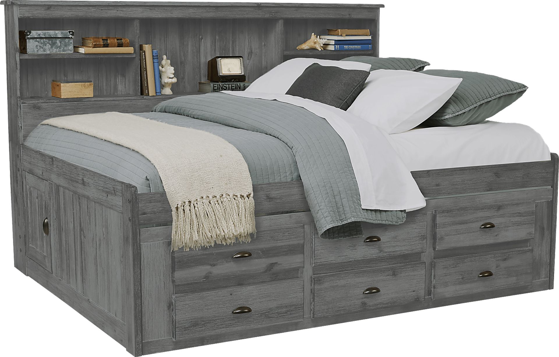Portside Gray 3 Pc Full Daybed with Storage - Image 1