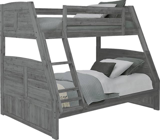 Portside Gray Twin/Full Bunk Bed - Thumbnail - Image 1