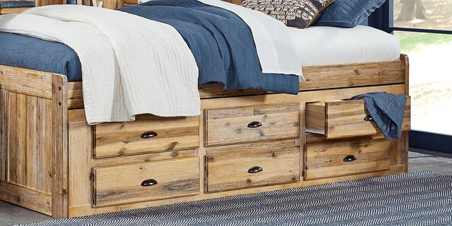 Portside Sand 3 Pc Full Daybed Bed with Storage - Thumbnail - Image 2