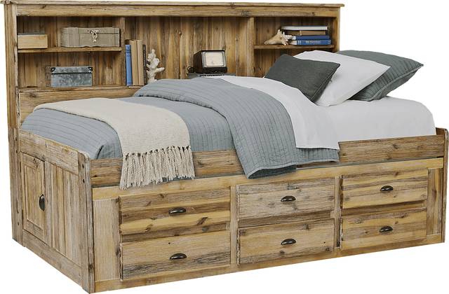 Portside Sand 3 Pc Twin Daybed with Storage - Thumbnail - Image 1