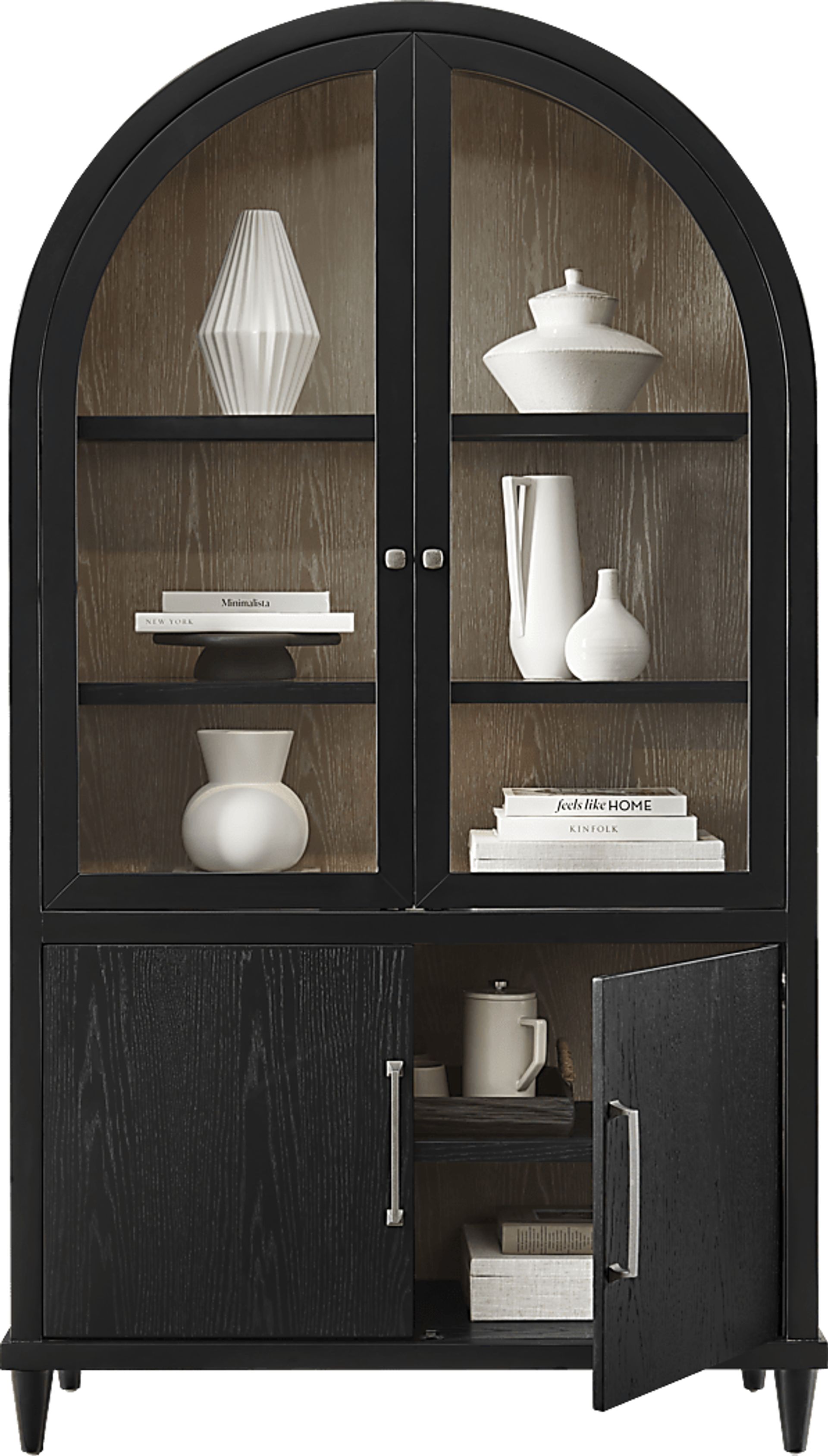 Portsmouth Black China Cabinet - Image 2