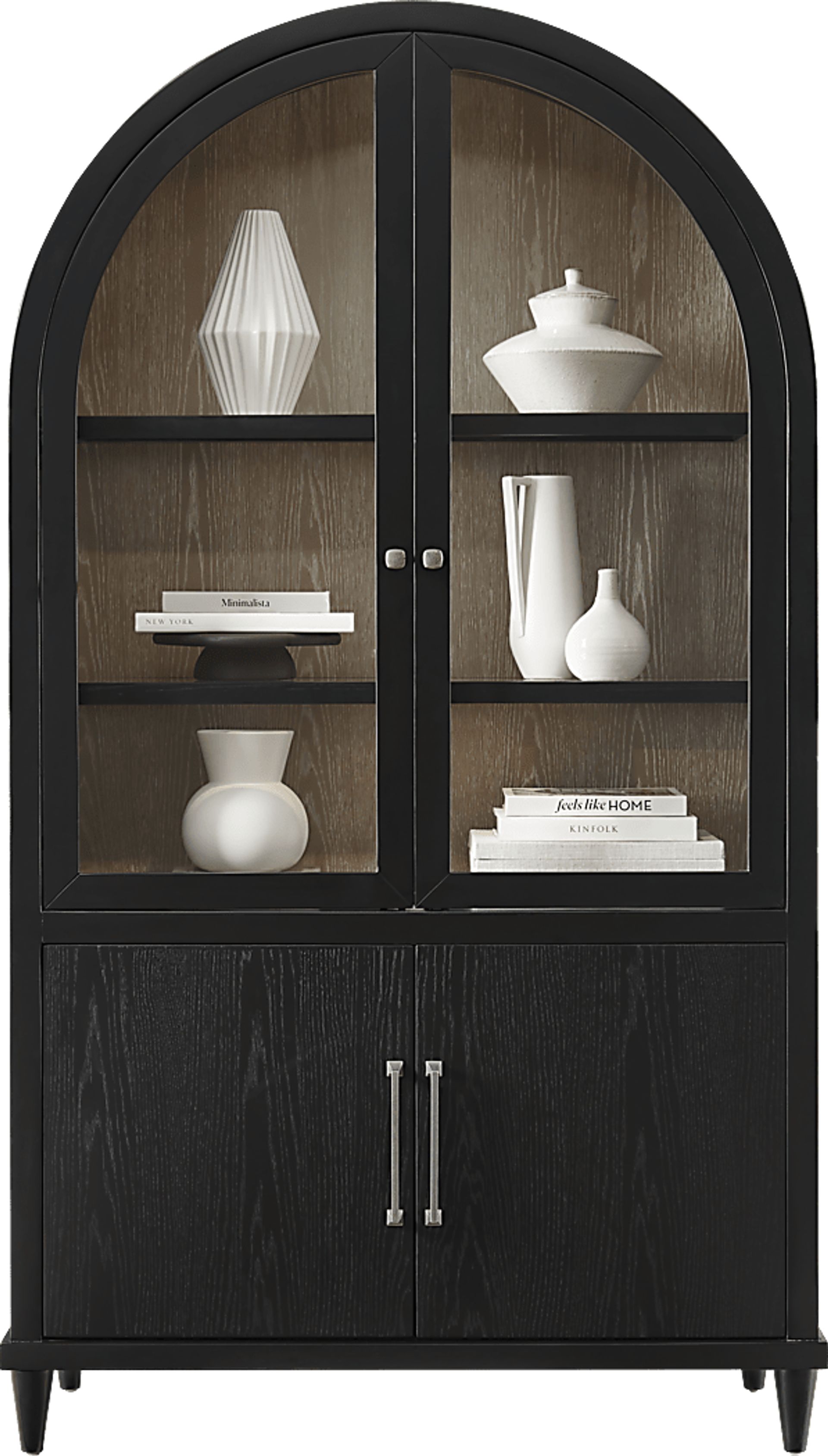 Portsmouth Black China Cabinet - Image 3