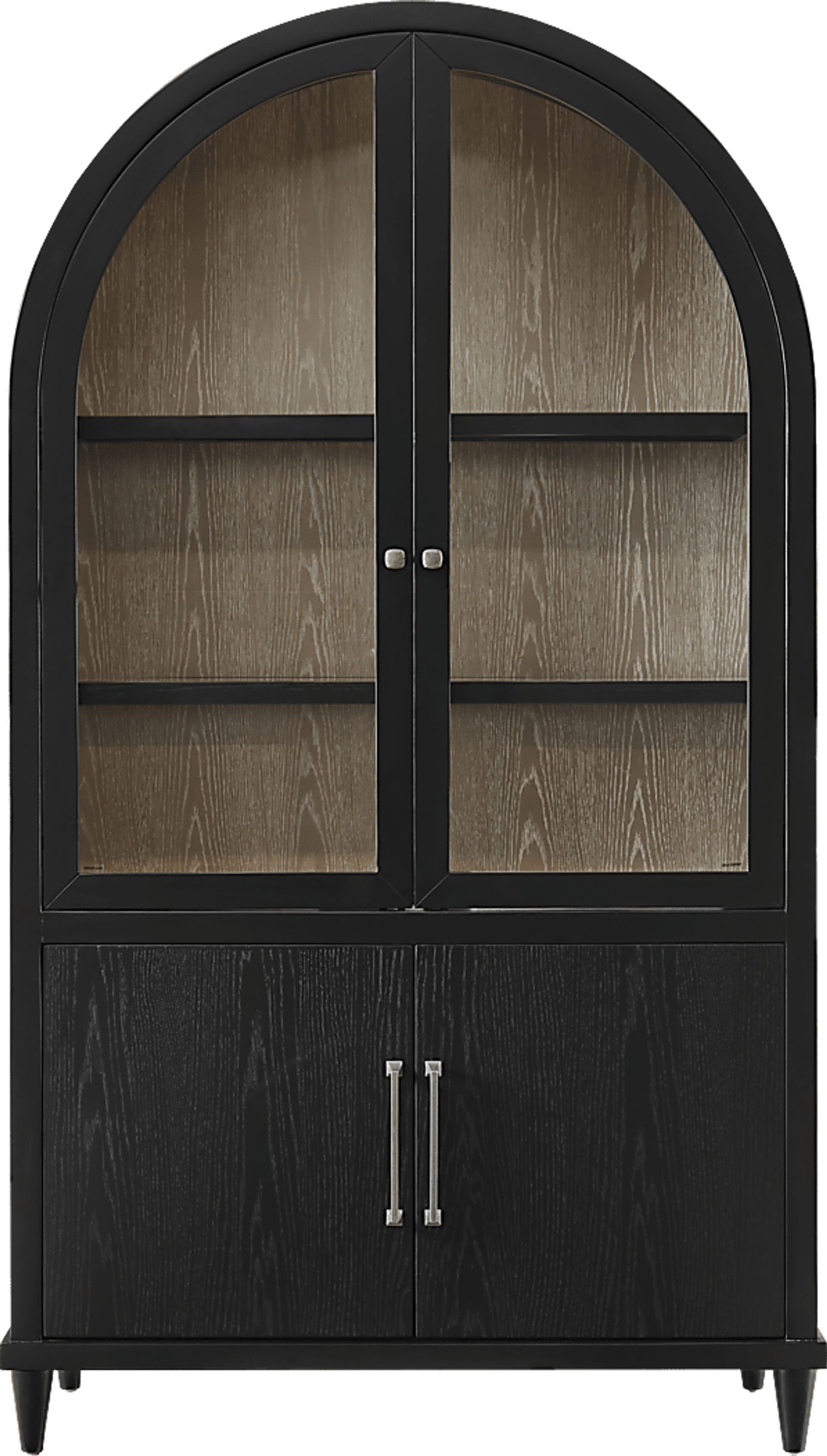 Portsmouth Black China Cabinet - Image 1