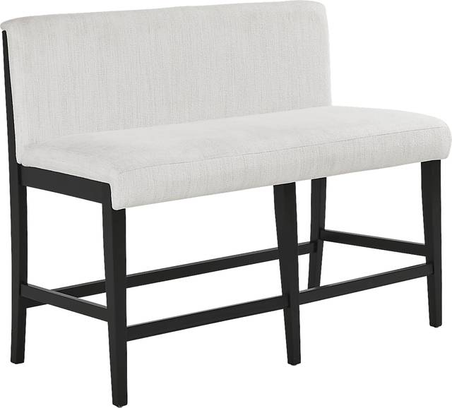 Portsmouth Black Counter Height Bench - Thumbnail - Image 2
