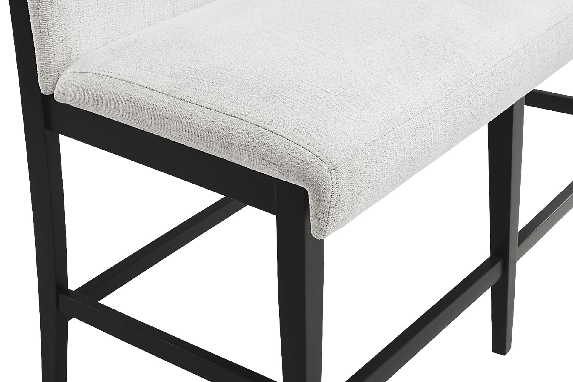 Portsmouth Natural 6 Pc Counter Height Dining Room with Black Stools and Bench - Image 6