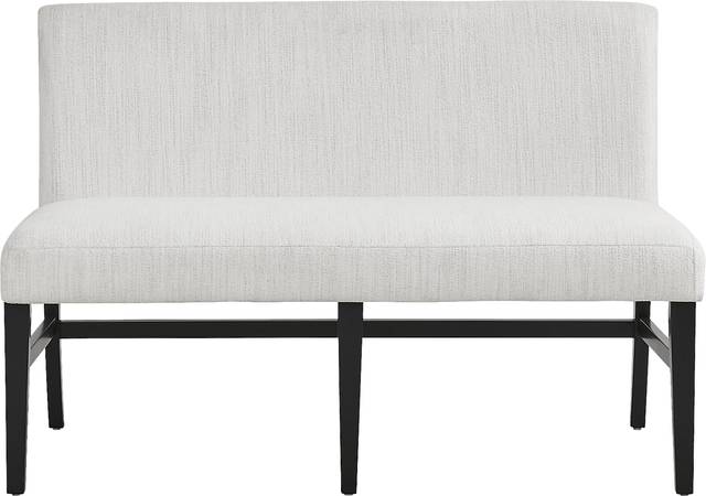 Portsmouth Natural 6 Pc Dining Room with Black Chairs and Bench - Thumbnail - Image 4