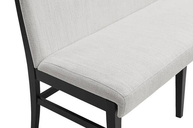 Portsmouth Natural 6 Pc Dining Room with Black Chairs and Bench - Thumbnail - Image 5
