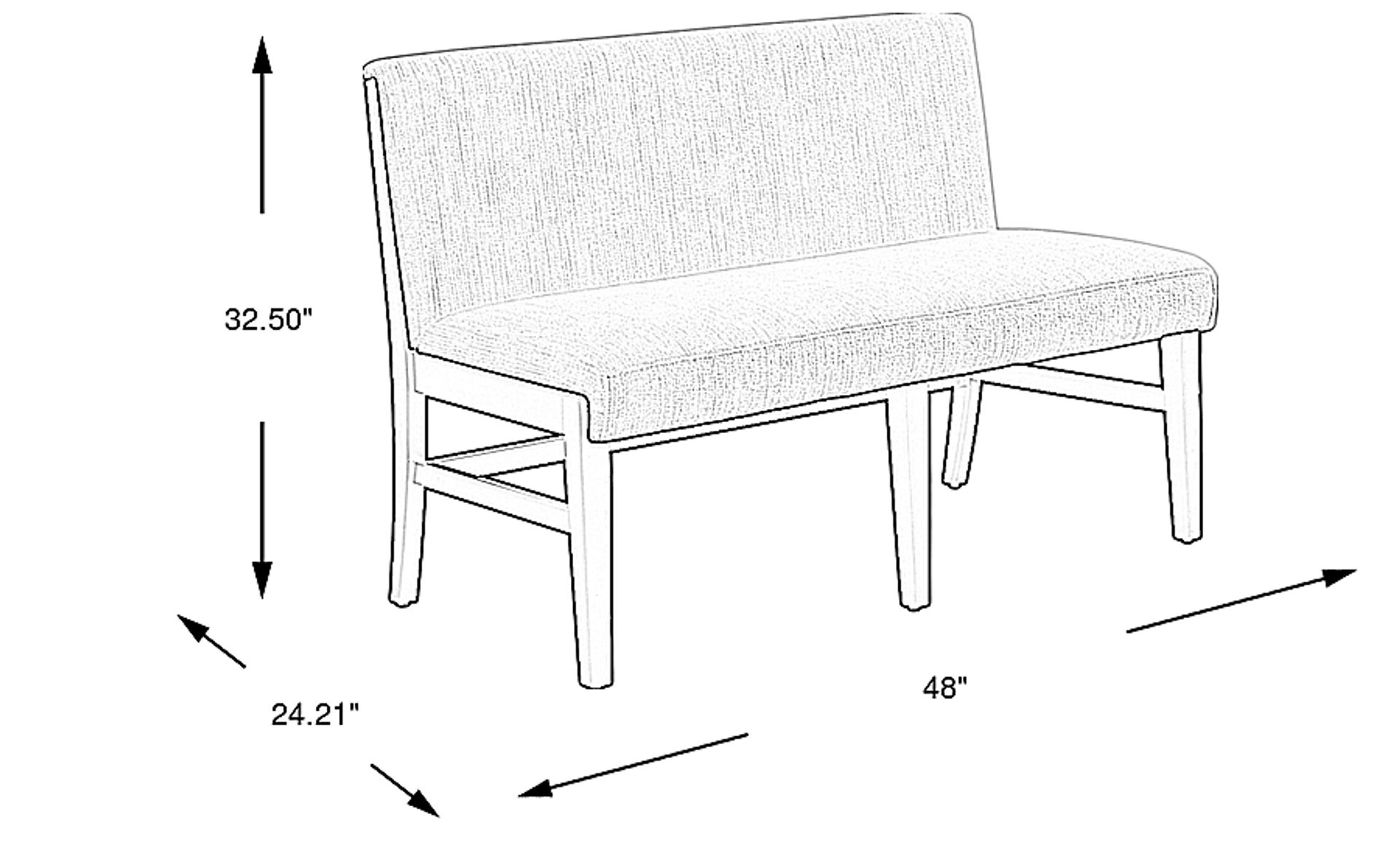 Dimension Image. Please refer to the Dimension Tab on this page for dimension details.