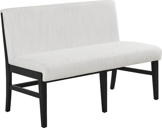 Portsmouth Natural 6 Pc Dining Room with Black Chairs and Bench - Thumbnail - Image 3