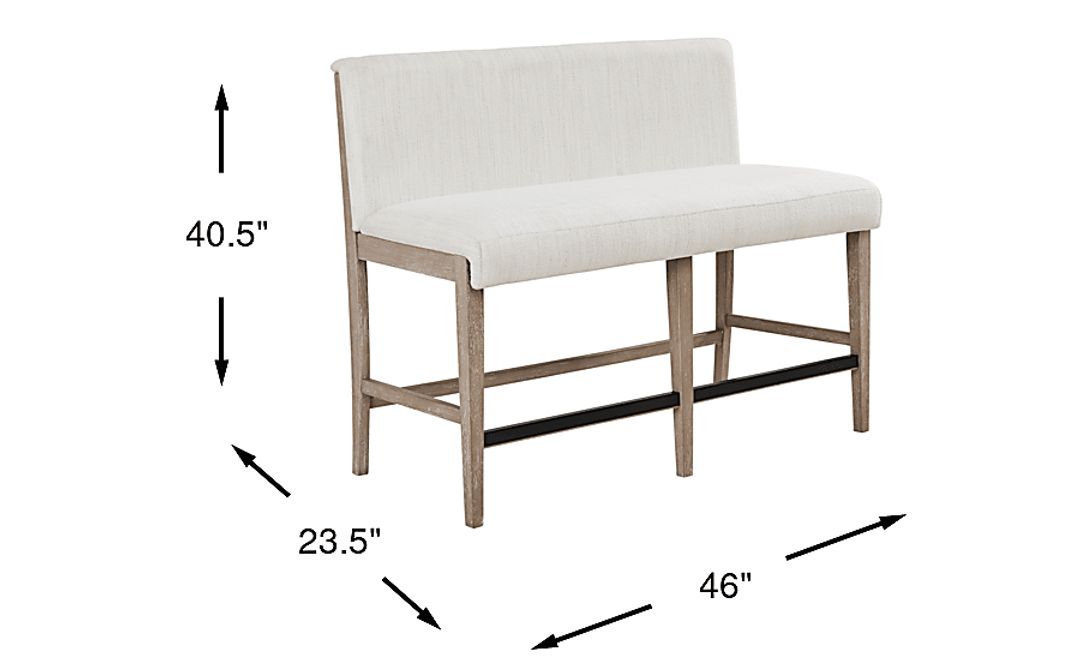 Portsmouth Natural Counter Height Bench