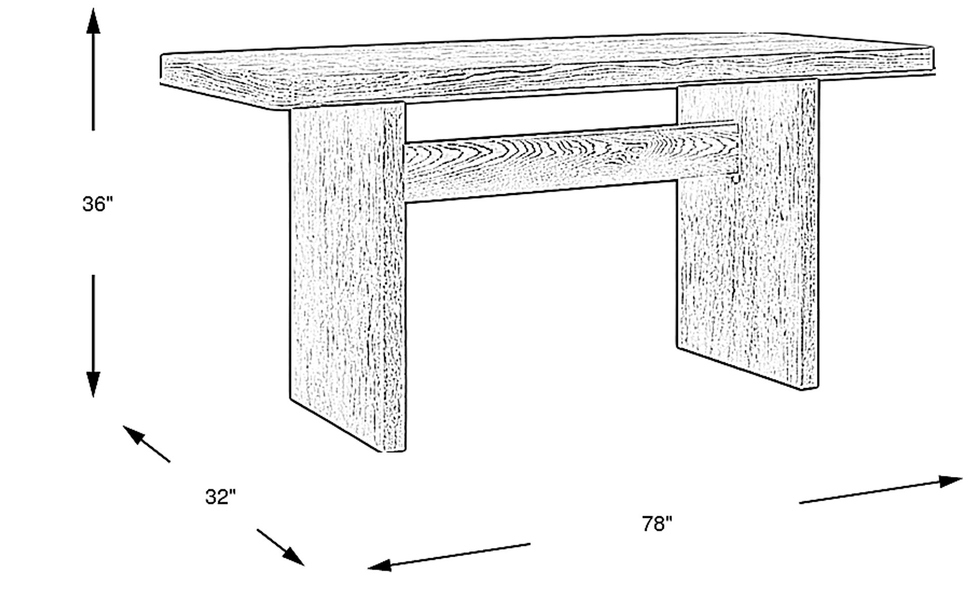 Dimension Image. Please refer to the Dimension Tab on this page for dimension details.