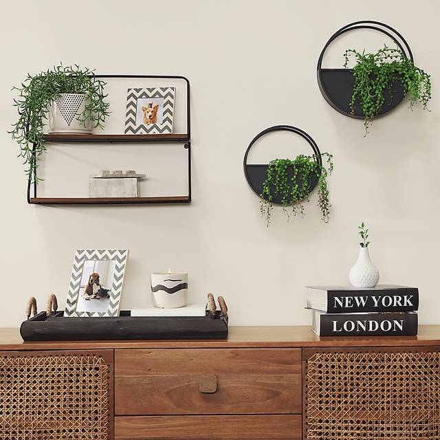 Portview Black Wall Shelf - Thumbnail - Image 2