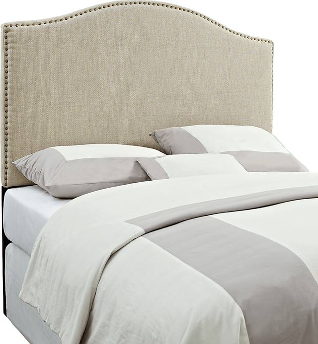 Posey Beige King/California King Headboard - Thumbnail - Image 4