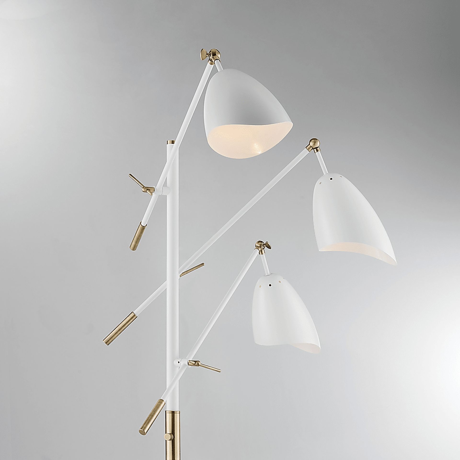 Posey Place White Floor Lamp - Image 2