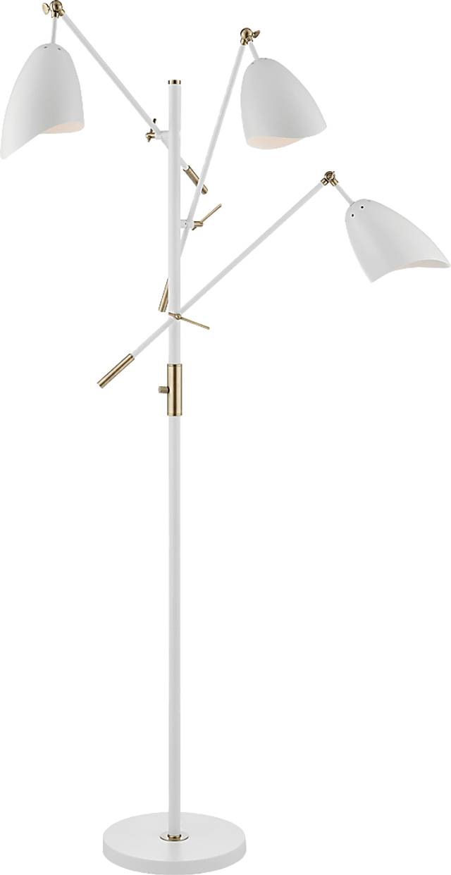 Posey Place White Floor Lamp - Thumbnail - Image 1