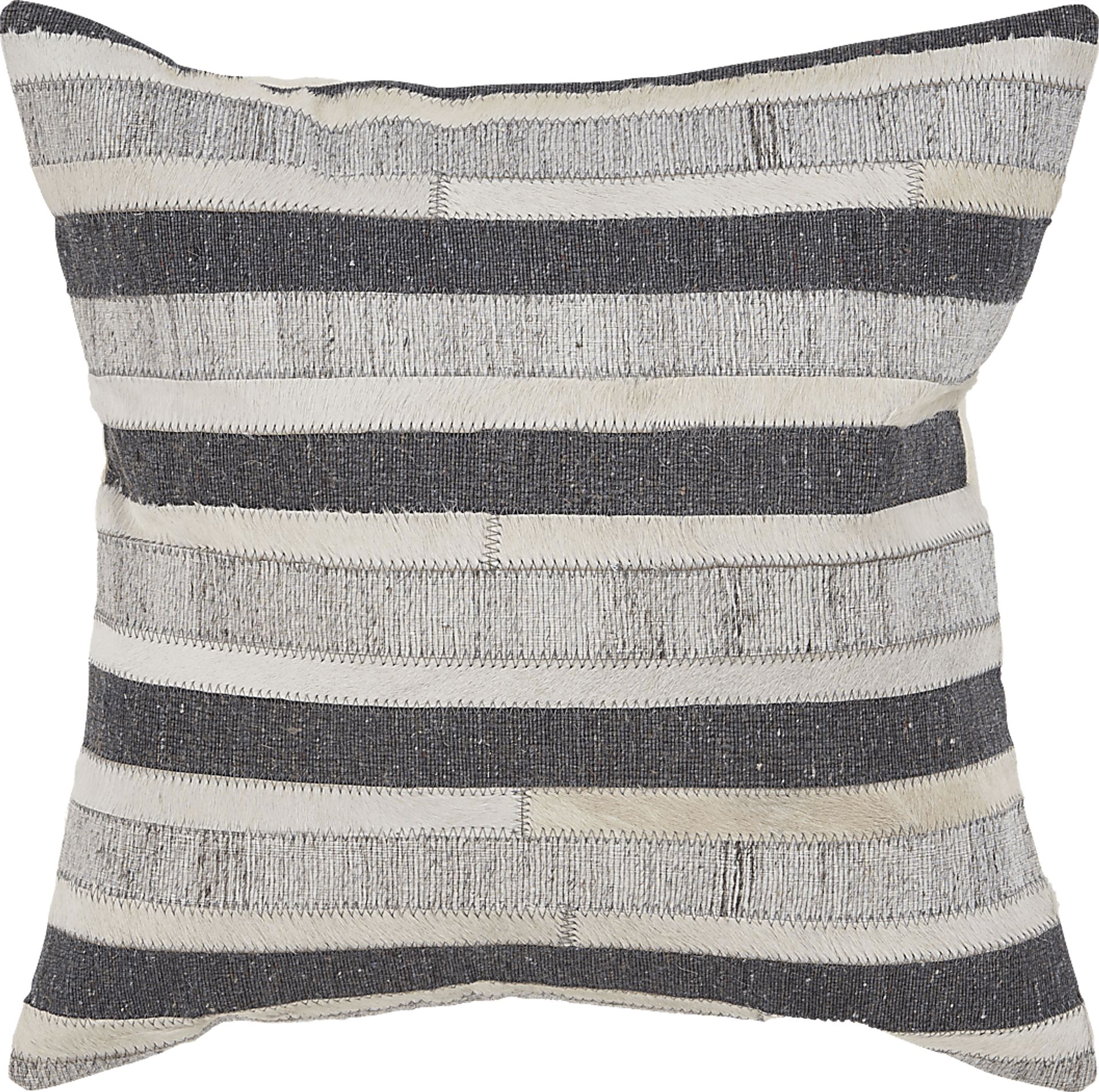 Posieten Gray Throw Pillow - Image 1