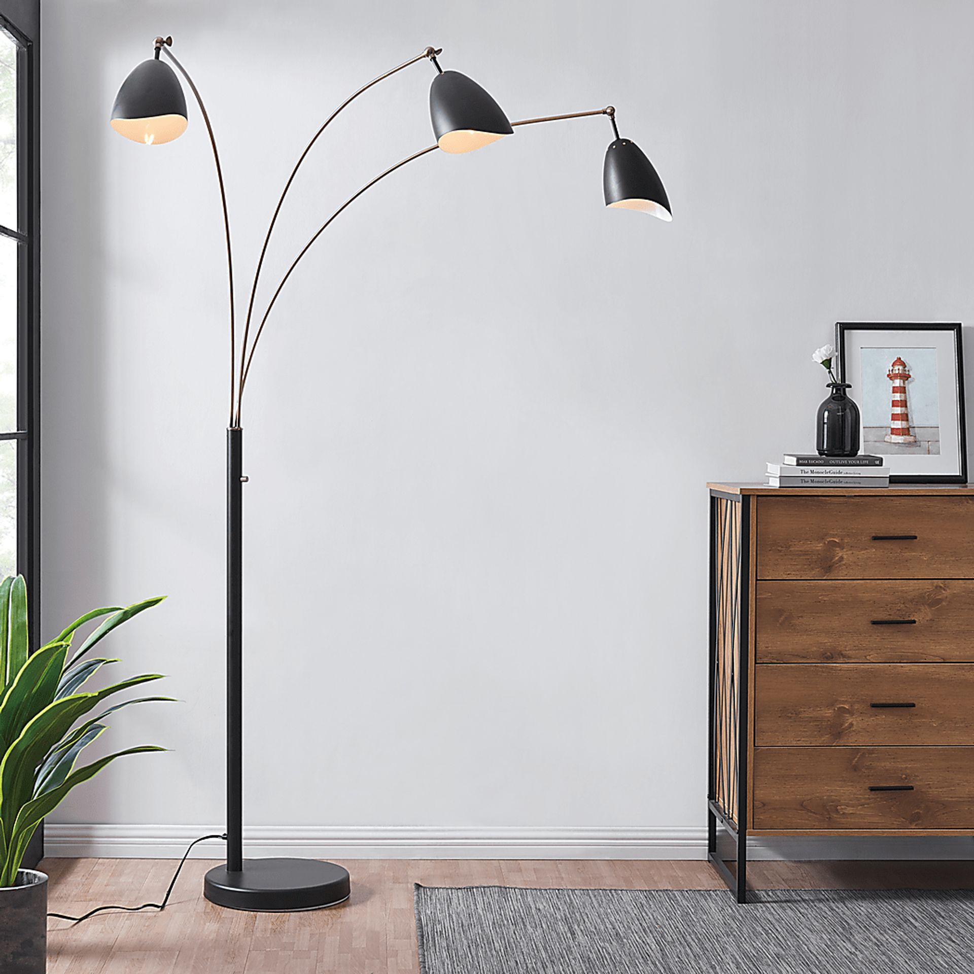 Possee Place Black Floor Lamp - Image 3