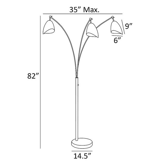 Possee Place Black Floor Lamp - Thumbnail - Image 4