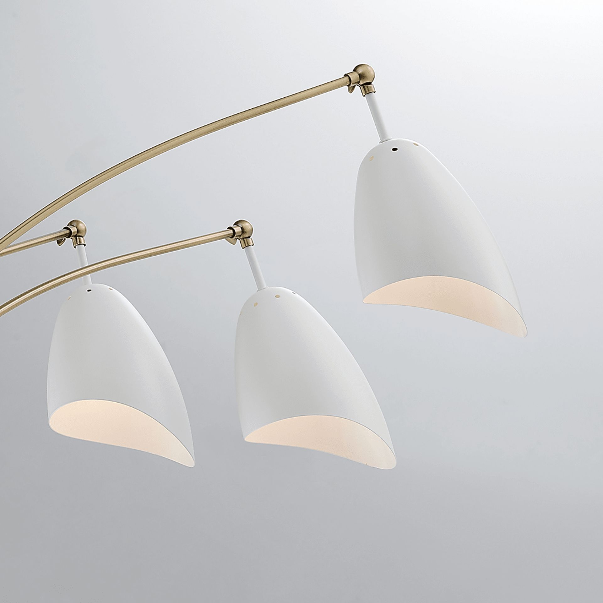 Possee Place White Floor Lamp - Image 2
