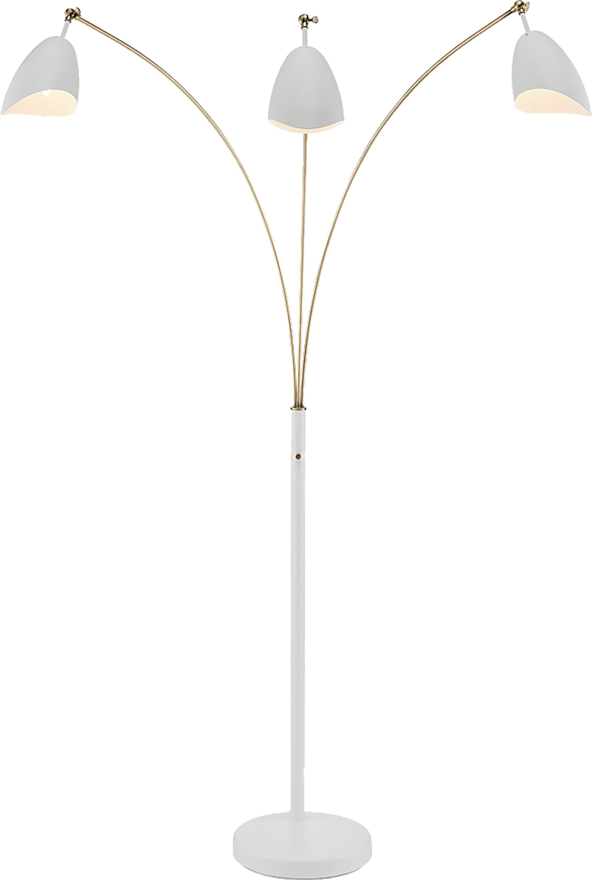 Possee Place White Floor Lamp - Image 3