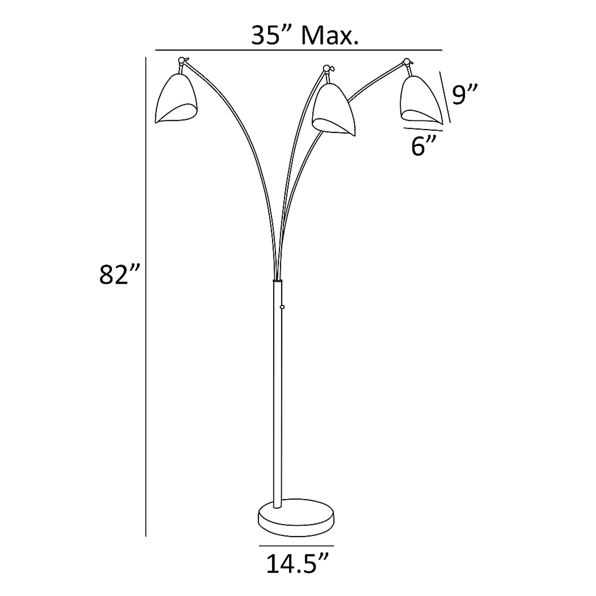 Possee Place White Floor Lamp - Image 5