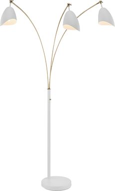 Possee Place White Floor Lamp