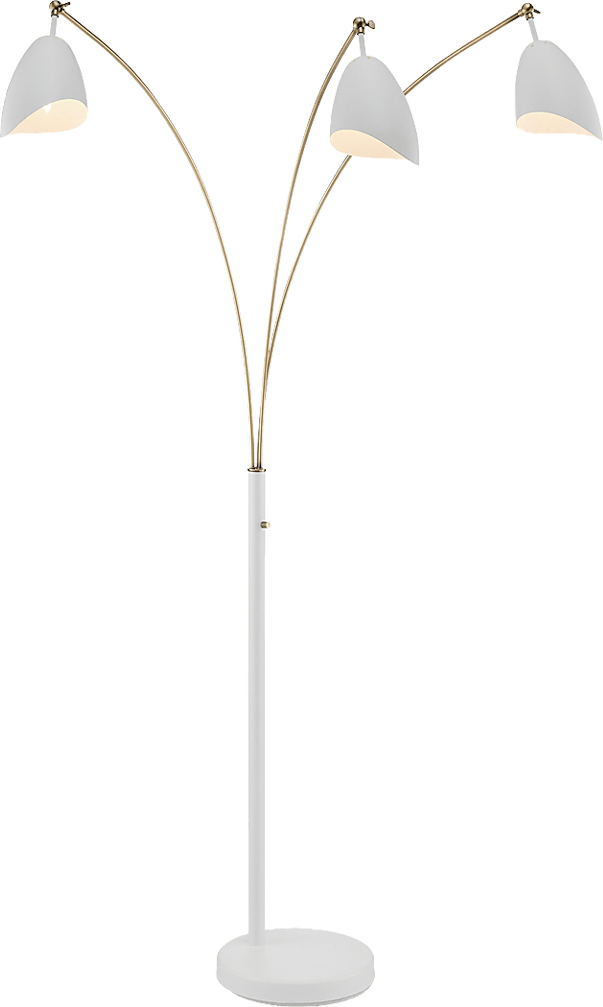 Possee Place White Floor Lamp - Image 1