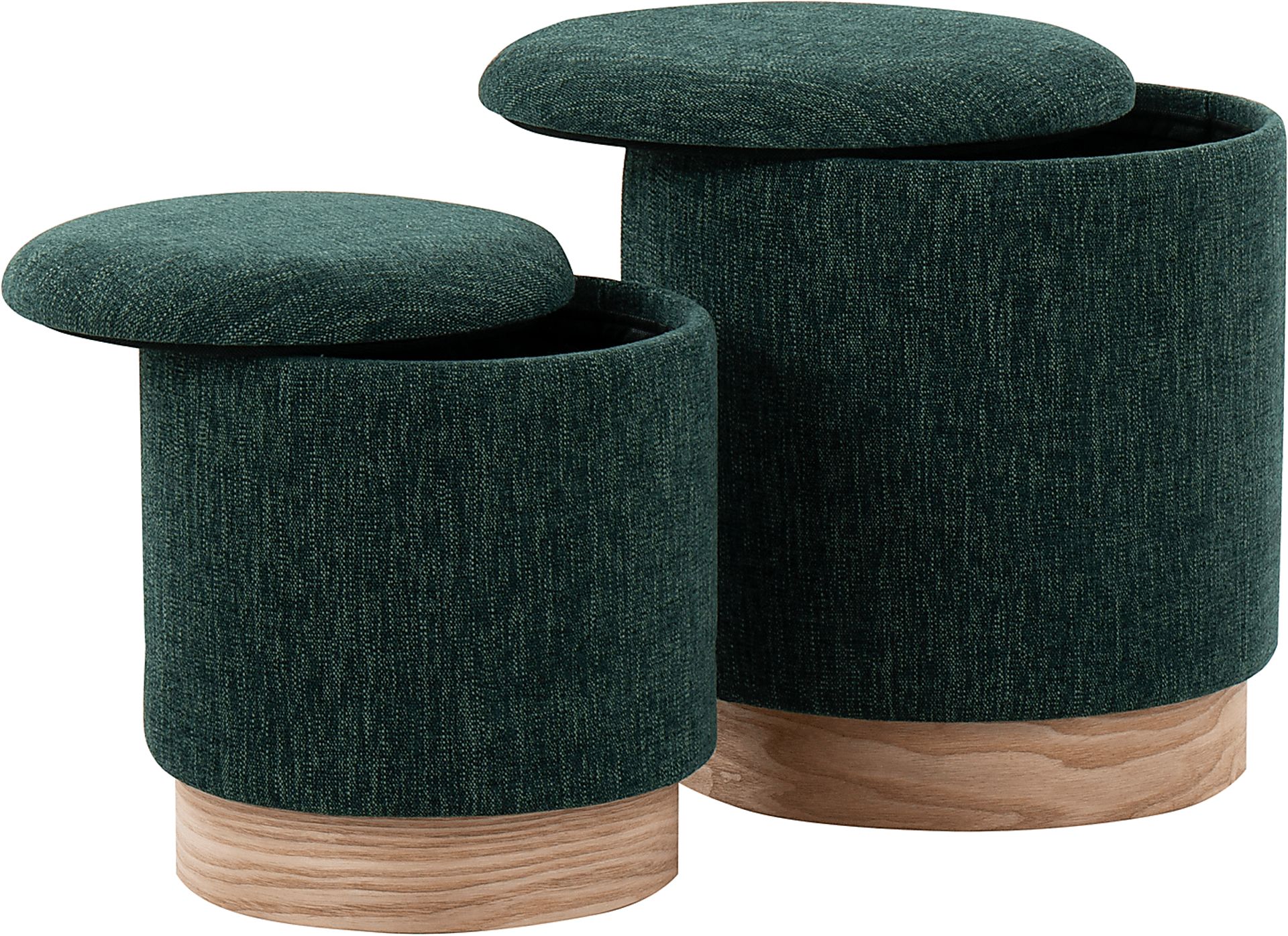Poulnot Green Ottoman, Set of 2 - Image 6