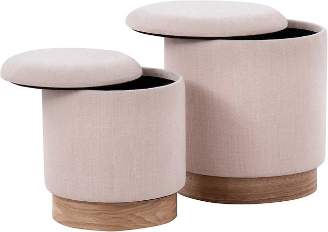 Poulnot Pink Ottoman, Set of 2 - Thumbnail - Image 6