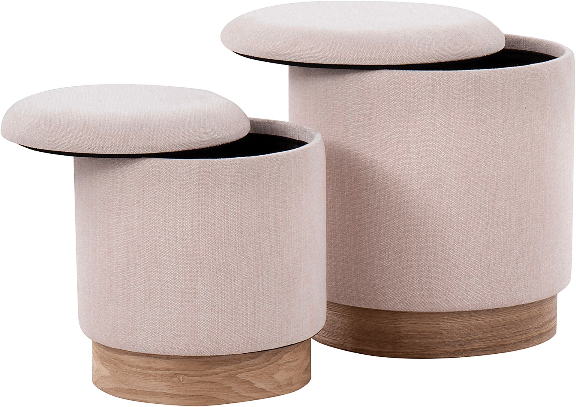 Poulnot Pink Ottoman, Set of 2 - Image 6