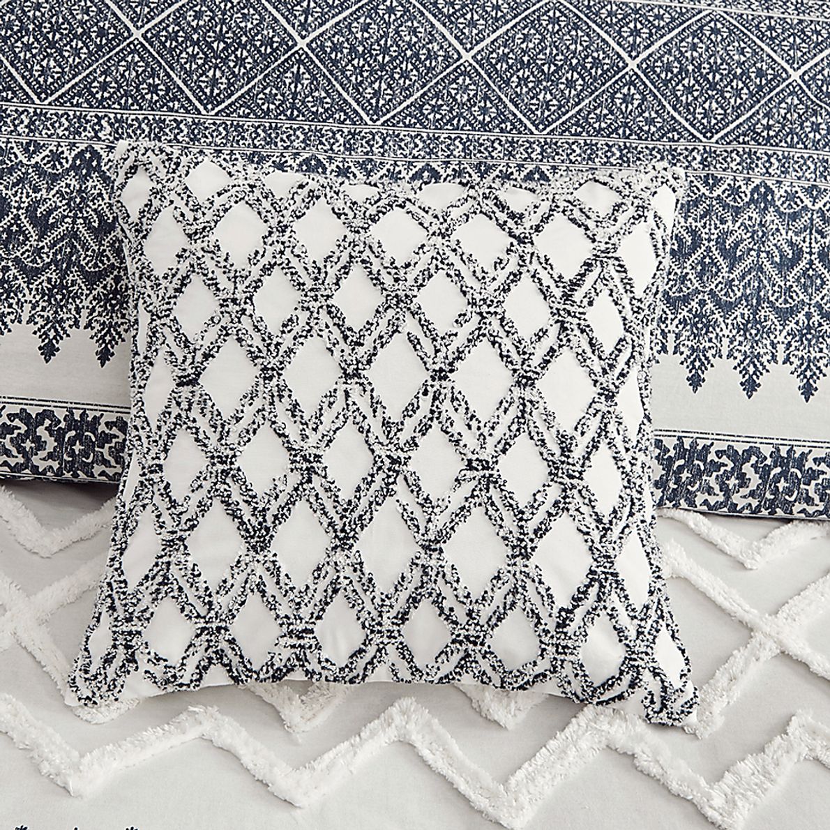 Poweshick Navy 3 Pc Full/Queen Comforter Set