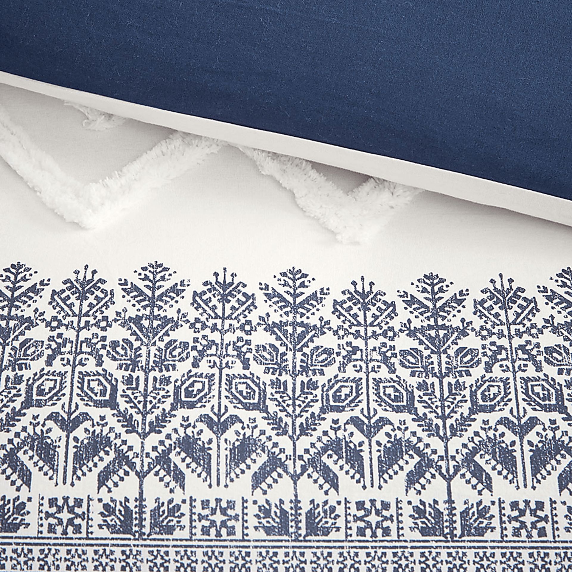 Poweshick Navy 3 Pc Full/Queen Duvet Set - Image 9