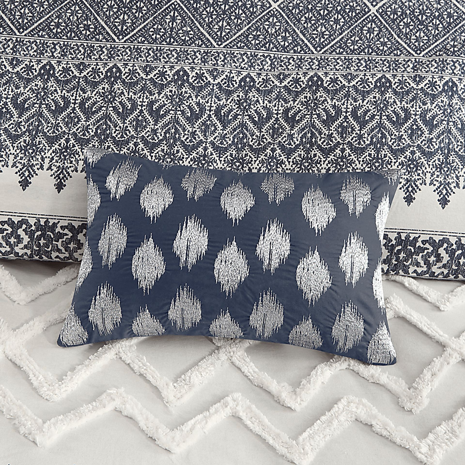 Poweshick Navy 3 Pc King/California King Comforter Set - Image 10