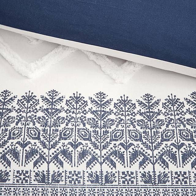 Poweshick Navy 3 Pc King/California King Duvet Set - Thumbnail - Image 9