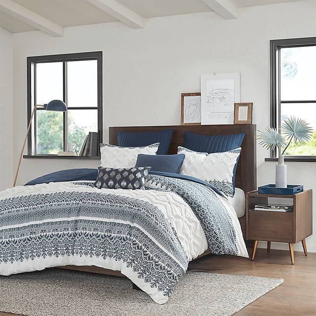Poweshick Navy 3 Pc King/California King Duvet Set - Thumbnail - Image 1