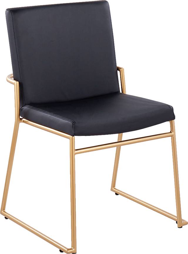 Powhatan I Black Dining Chair, Set of 2 - Thumbnail - Image 2