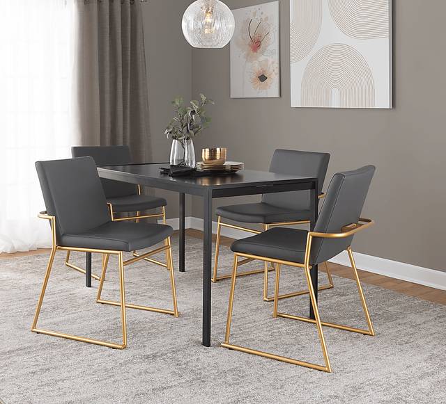 Powhatan I Gray Dining Chair, Set of 2 - Thumbnail - Image 2