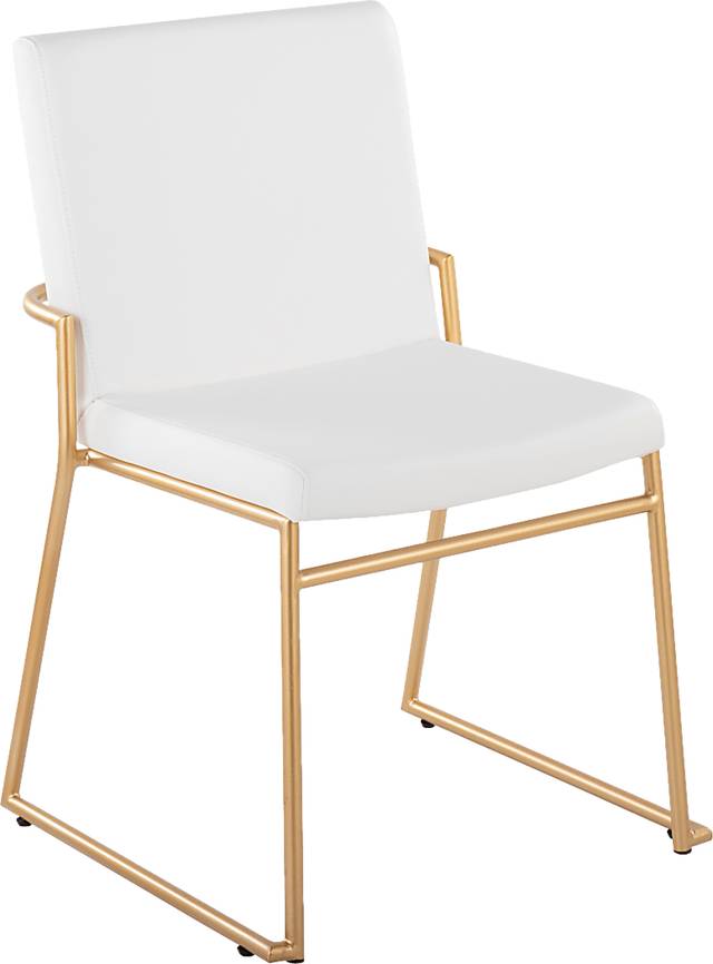 Powhatan I White Dining Chair, Set of 2 - Thumbnail - Image 2