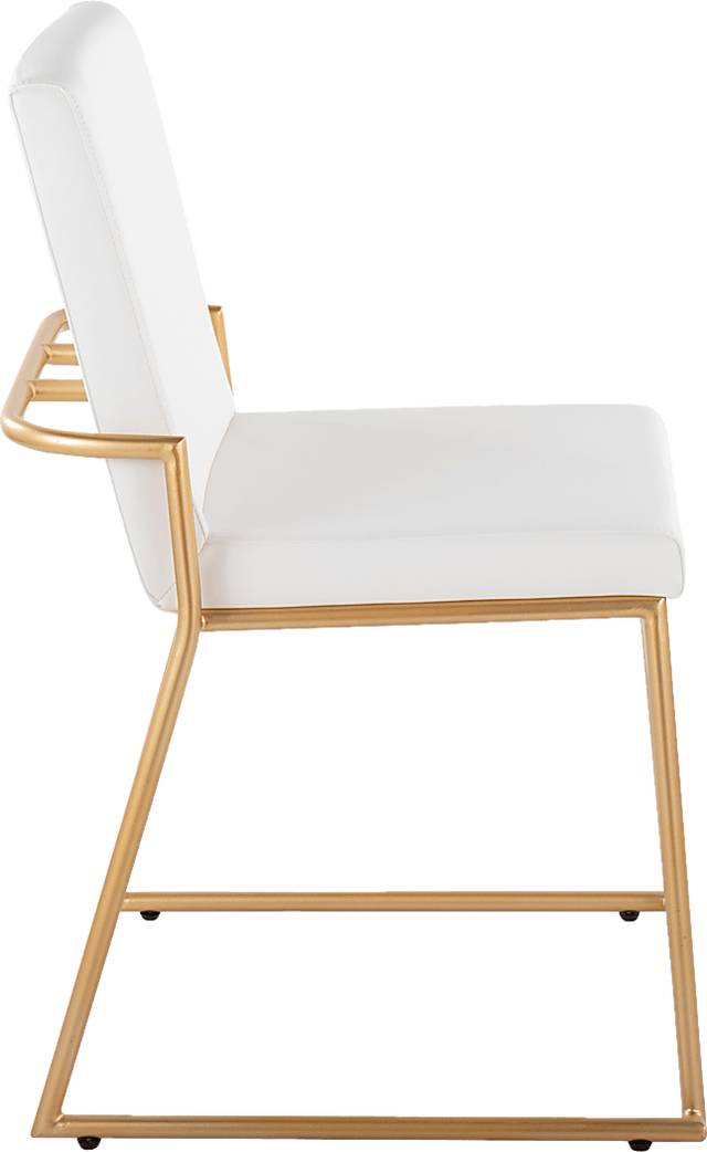 Powhatan I White Dining Chair, Set of 2 - Thumbnail - Image 3