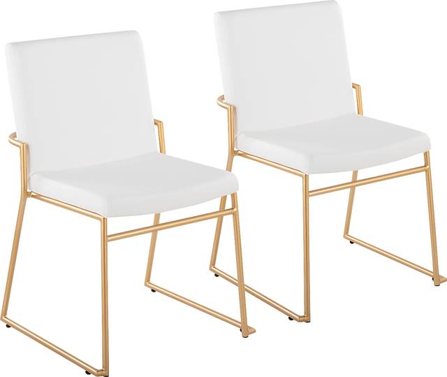 Powhatan I White Dining Chair, Set of 2 - Thumbnail - Image 1